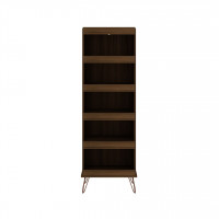 Manhattan Comfort 135GMC5 Rockefeller Shoe Storage Rack with 6 Shelves in Brown